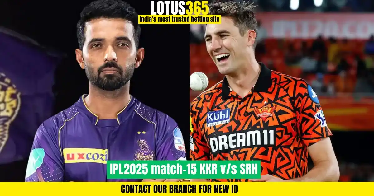 IPL 2025: Kolkata Knight Riders vs Sunrisers Hyderabad | Match 15 Predictions, Squad Analysis | Lotus365 AI Insights