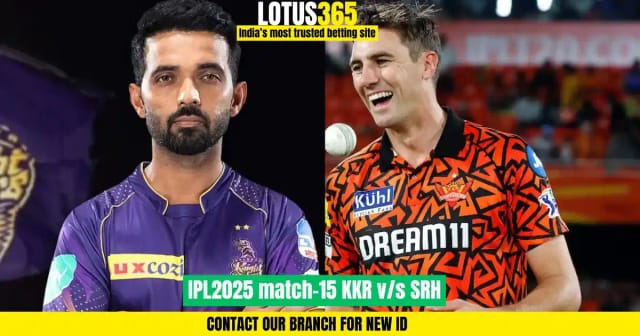 IPL 2025: Kolkata Knight Riders vs Sunrisers Hyderabad | Match 15 Predictions, Squad Analysis | Lotus365 AI Insights